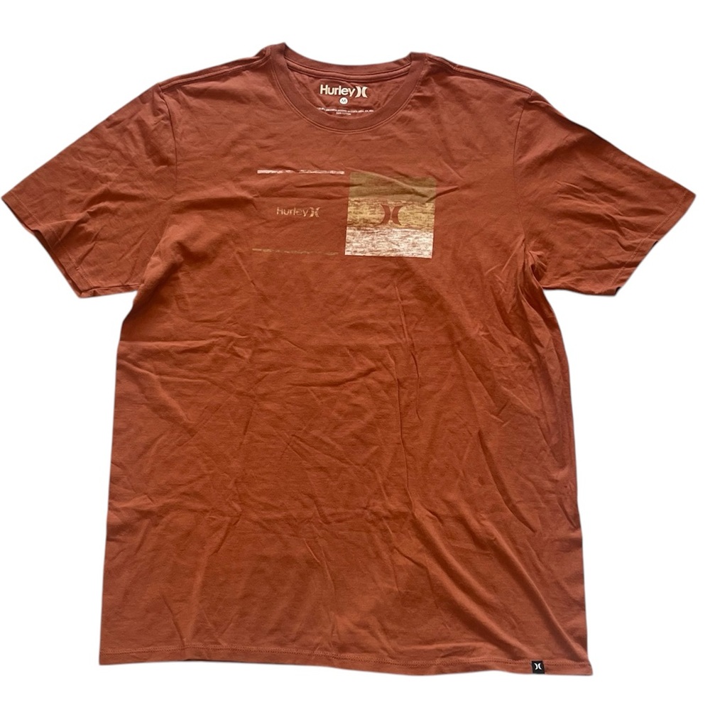Mens Hurley T-Shirt Burnt Orange Size M. N/WOT